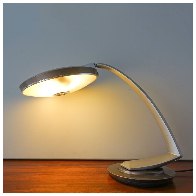 Vintage Boomerang 2000 Desk Lamp by Luis Perez de la Oliva for Fase 1960s