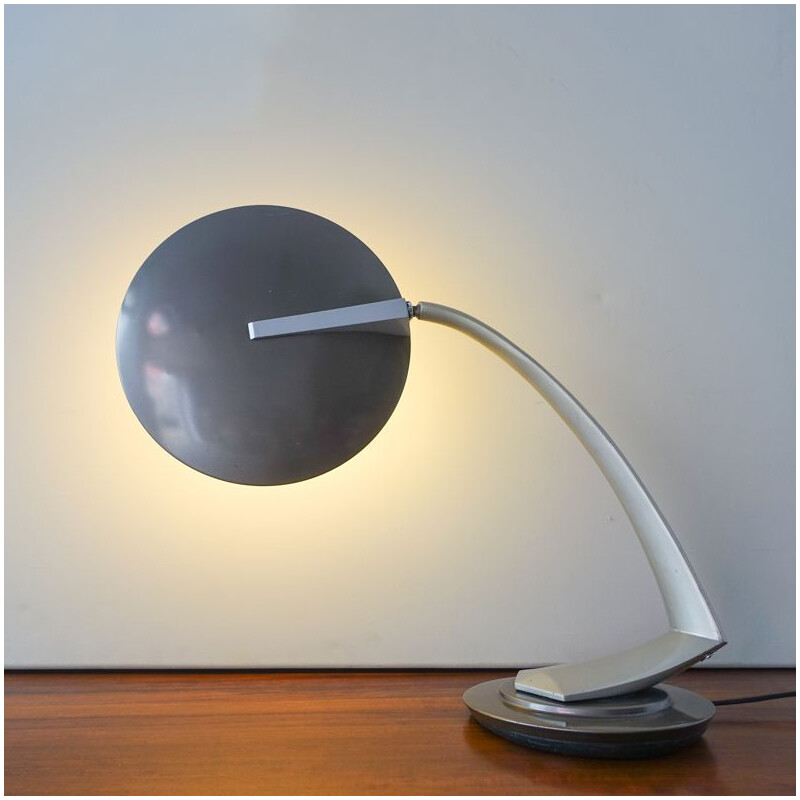 Vintage Boomerang 2000 Desk Lamp by Luis Perez de la Oliva for Fase 1960s