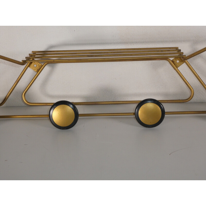 Vintage wall coat rack 1960s