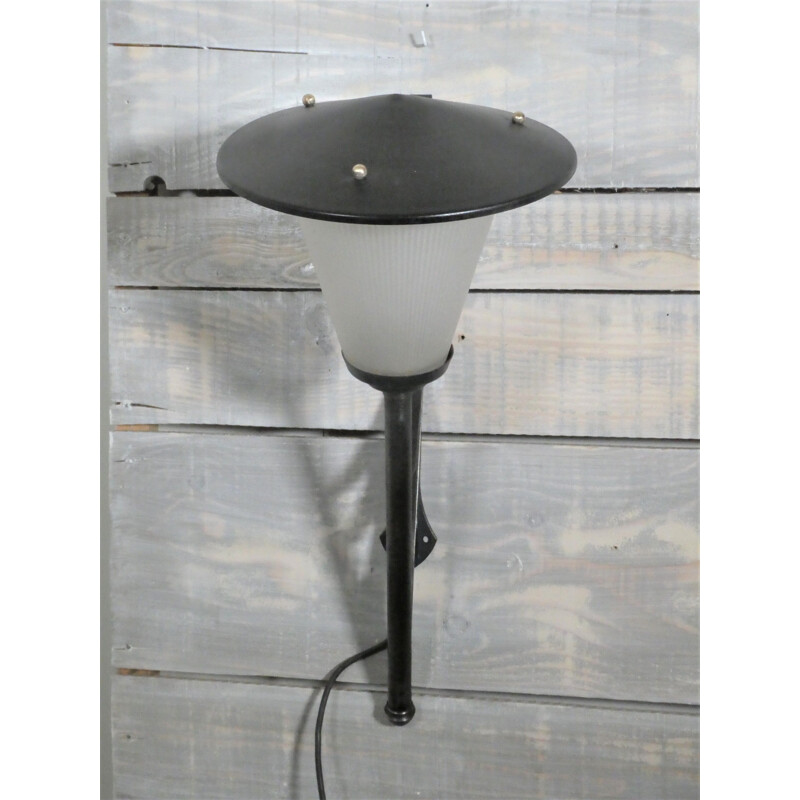 Vintage outdoor wall lamp of the Holophane family 1940s
