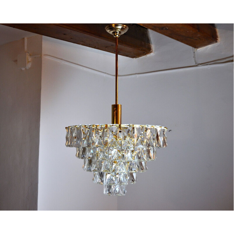 Vintage chandelier Kinkeldey 5 floors, Germany 1970s