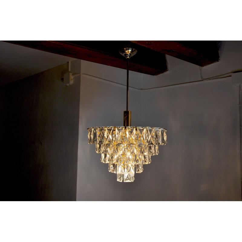 Vintage chandelier Kinkeldey 5 floors, Germany 1970s