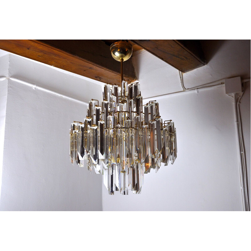 Vintage chandelier Paolo Venini 4 levels, Italy 1970s