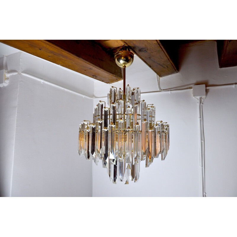 Vintage chandelier Paolo Venini 4 levels, Italy 1970s