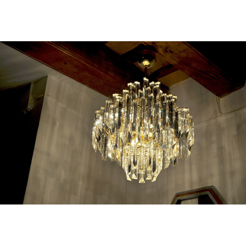 Vintage chandelier Paolo Venini 4 levels, Italy 1970s