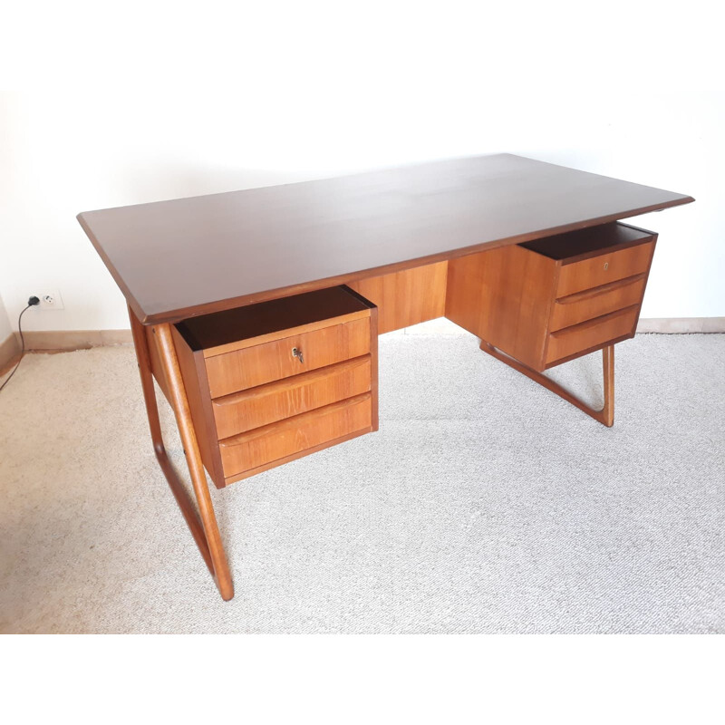 Vintage teak desk, Danish 1960s