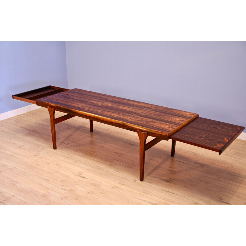 Vintage rosewood coffee table by Johannes Andersen for Uldum Mobelfabrik, Denmark 1960