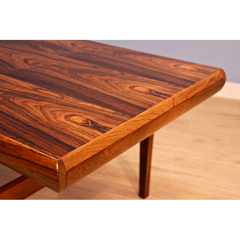 Vintage rosewood coffee table by Johannes Andersen for Uldum Mobelfabrik, Denmark 1960