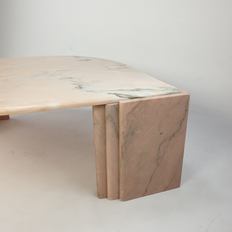 Vintage marble coffee table, Italy 1980