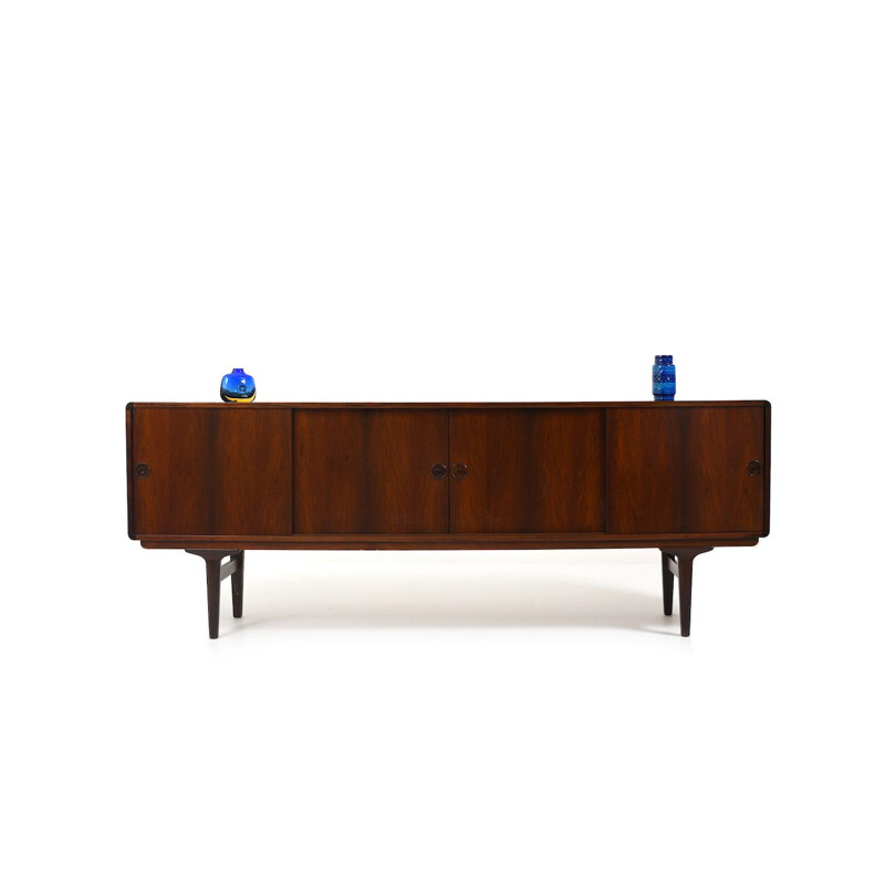 Vintage Sideboard with Sliding Doors, Danish 1958