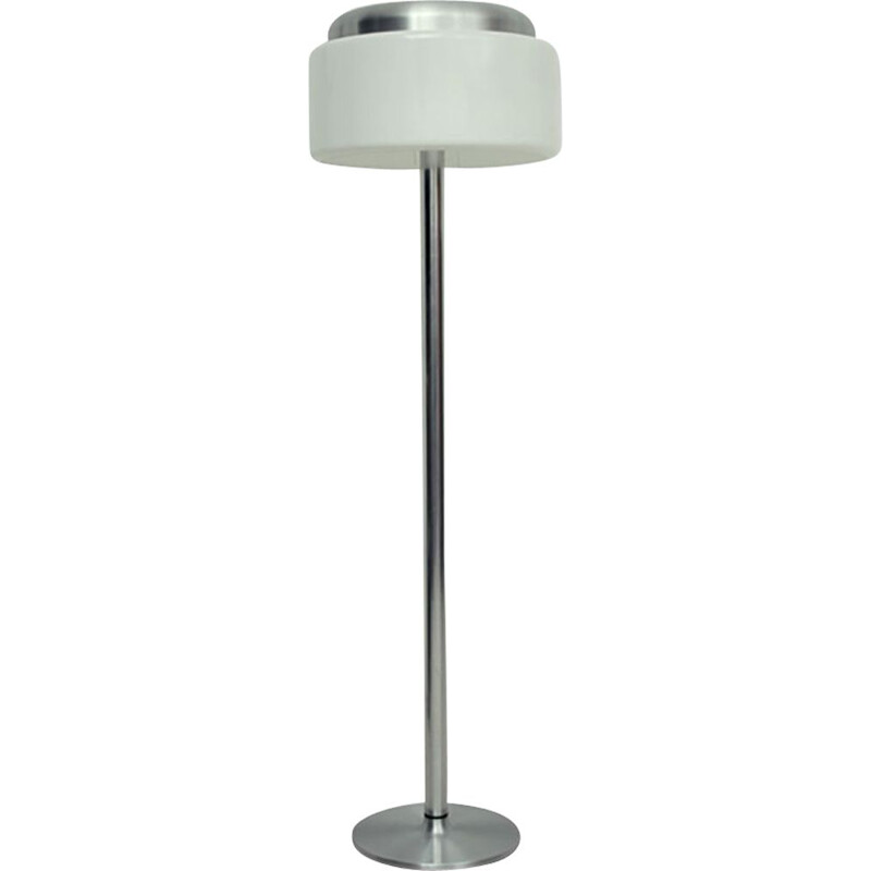 Vintage Chrome & Perpex Floor Lamp, German 1970s