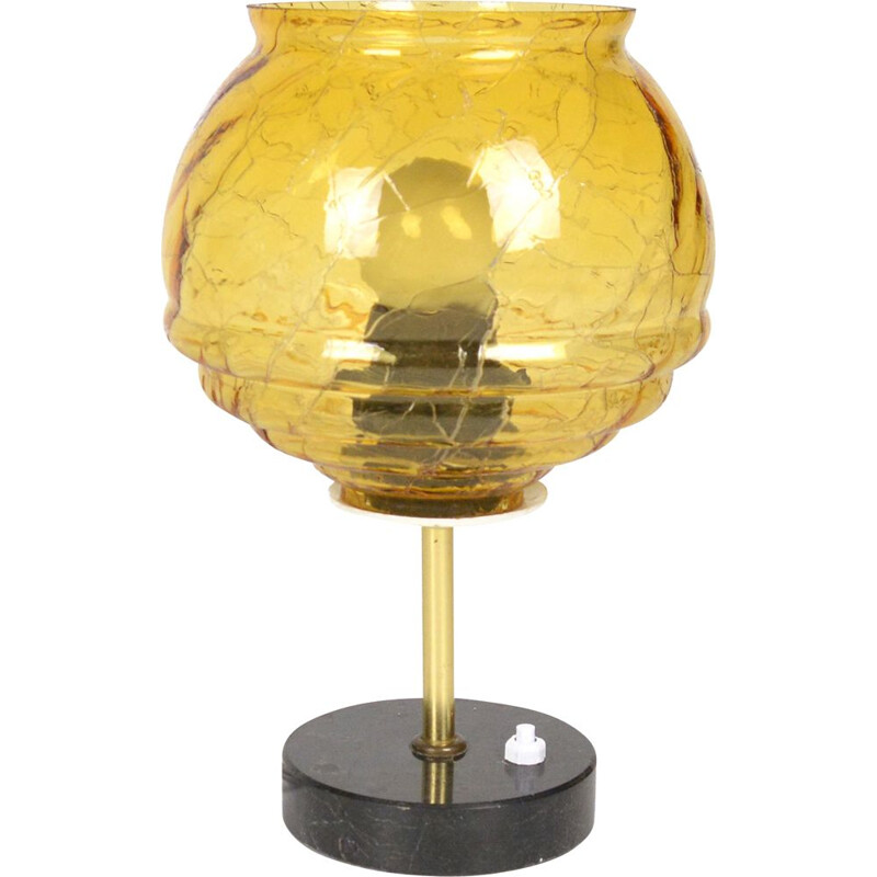 Vintage Bedside lamp with a marble base, Germany 1960s