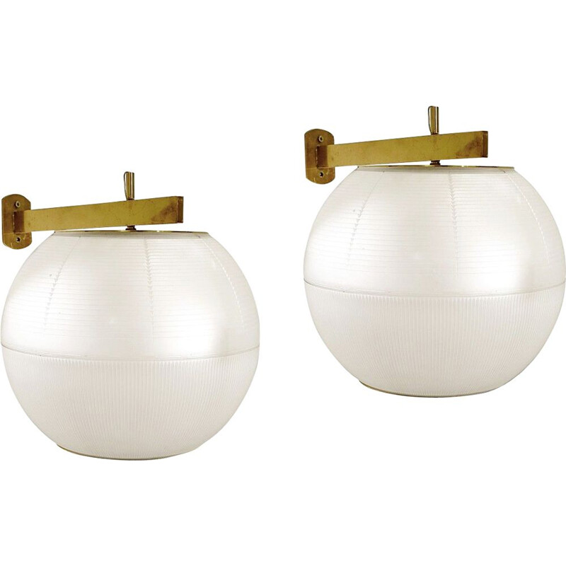 Pair of vintage Wall Lights by Galassia, Italy 1960s