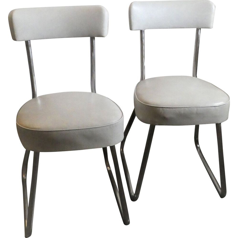 Pair of vintage chairs Strafor 1950s