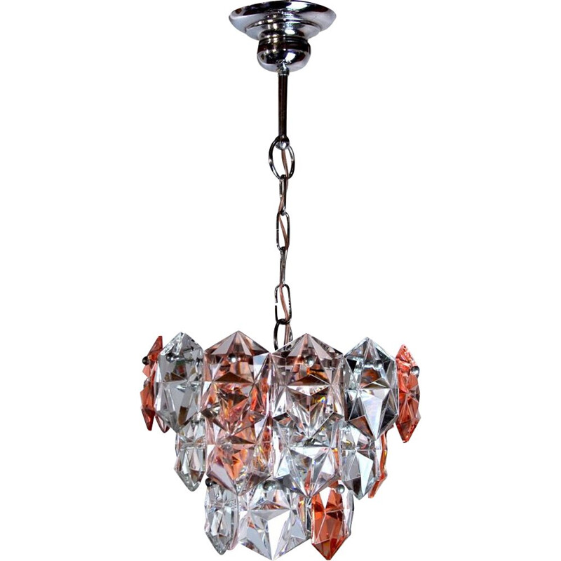 Vintage Kinkeldey two-tone chandelier, Germany 1970s