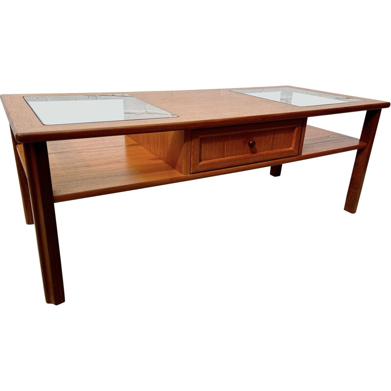 Vintage Teak G Plan Coffee Table with Drawer 1980s