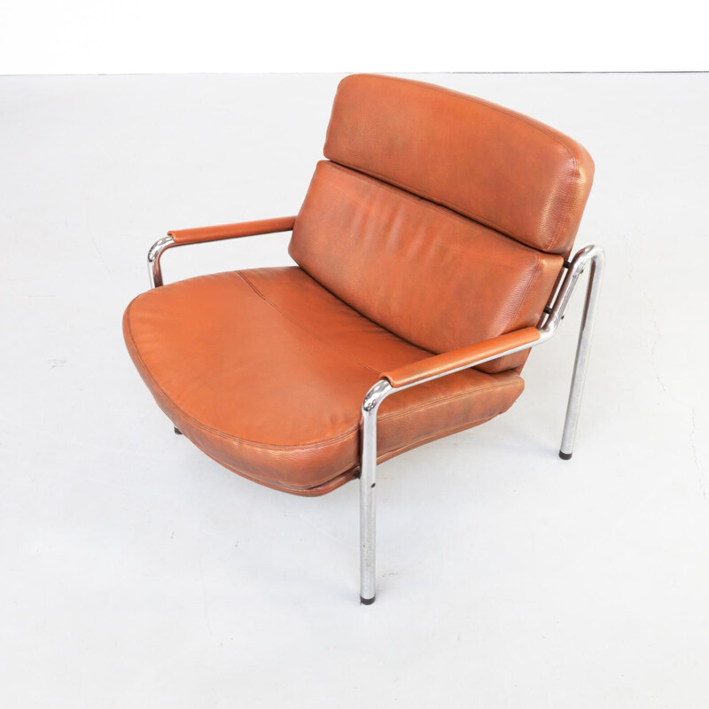 Paire de fauteuils lounge vintage par Jorgen Kastholm pour Kusch & Co, Allemagne 1970