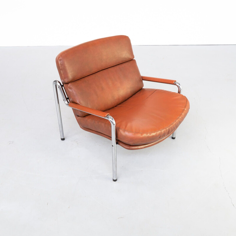 Pair of vintage lounge chairs by Jorgen Kastholm for Kusch & Co, Germany 1970s