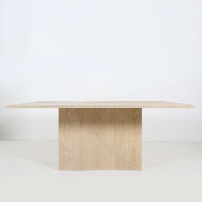 Vintage Travertine Dining table 1970s