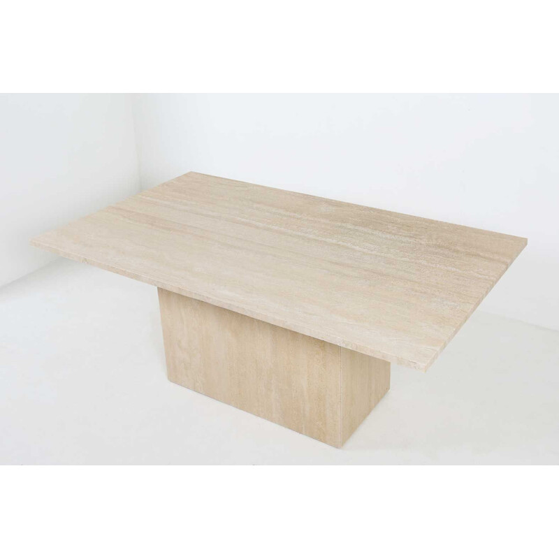 Vintage Travertine Dining table 1970s