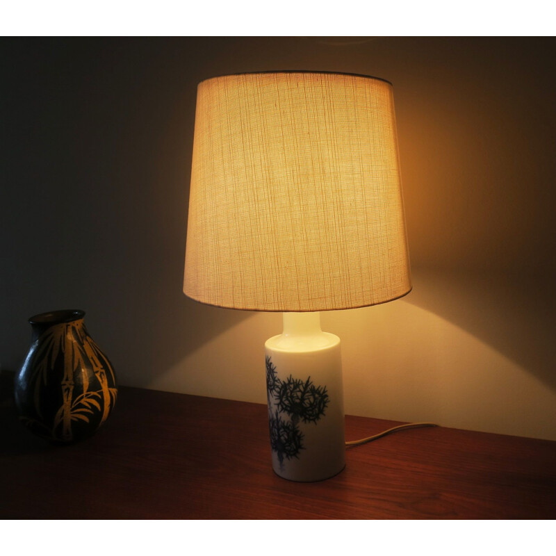 Vintage Royal Copenhagen Table Lamp by Fog & Morup 1960s