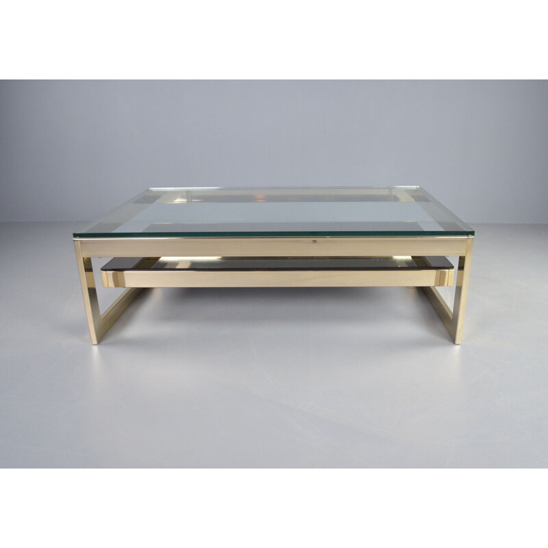 Vintage 2-tier G-table 23kt gold by Belgo Chrom
