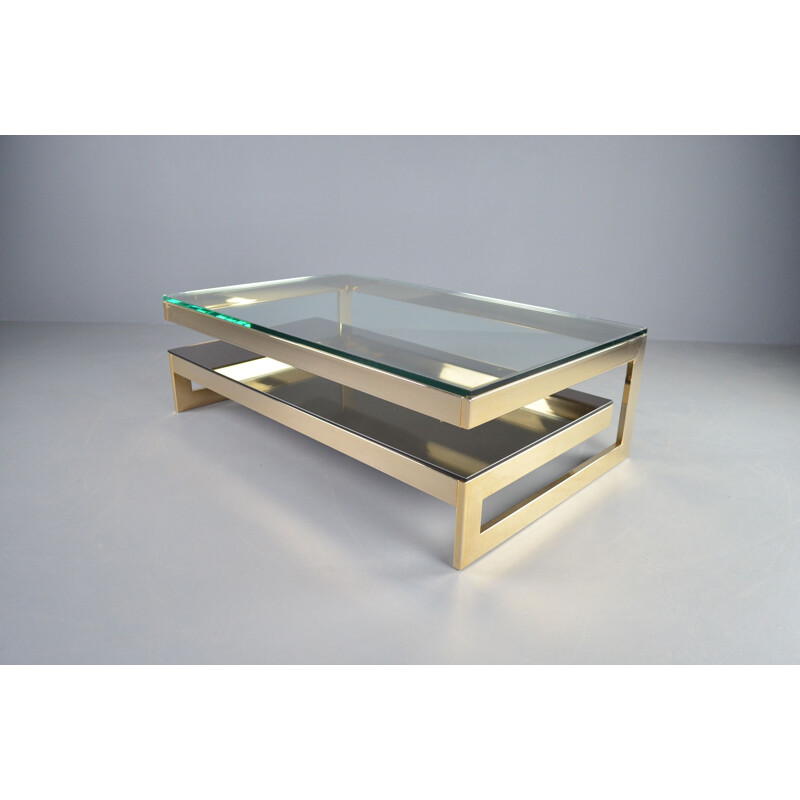 Vintage 2-tier G-table 23kt gold by Belgo Chrom