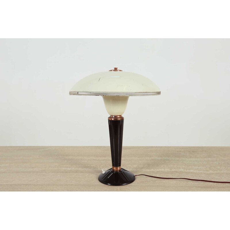 Vintage Eileen Gray table lamp for Jumo, French 1940s