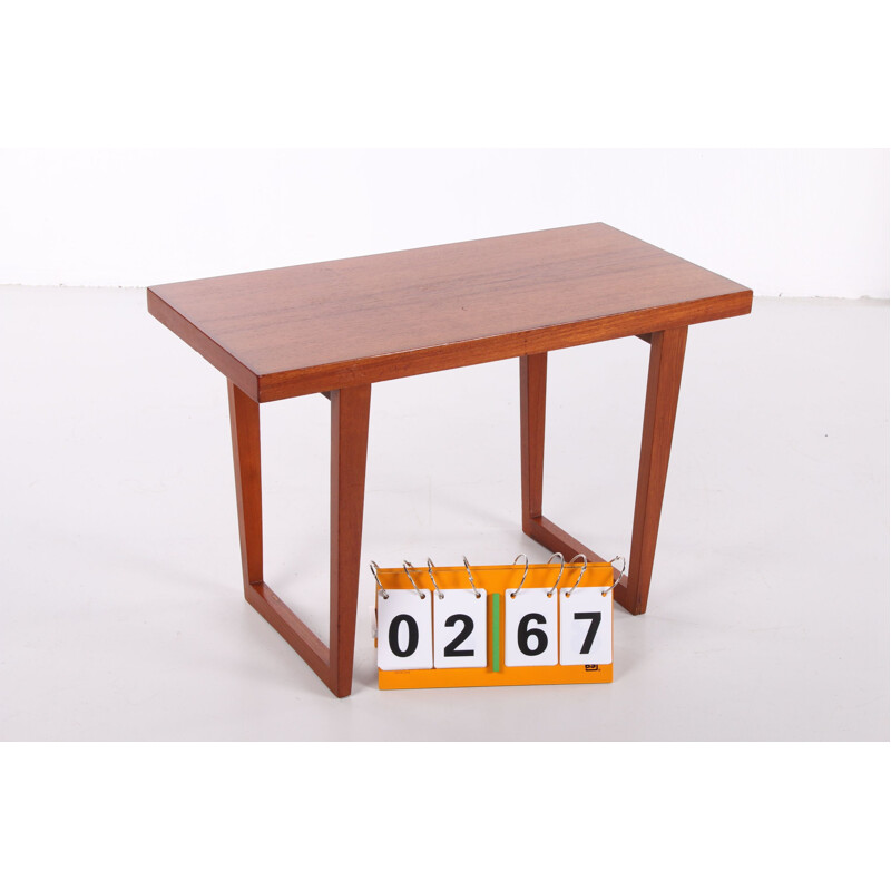 Vintage teak wooden coffee table 1960s