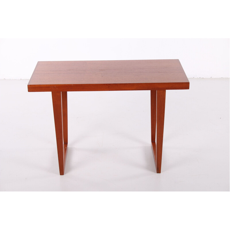 Vintage teak wooden coffee table 1960s