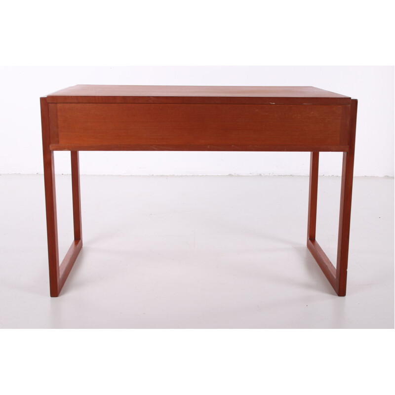 Vintage Teak sewing kit side table, Danish 1960s