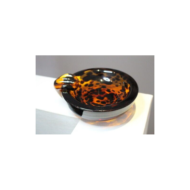 Vintage ashtray Murano Amber 1960s