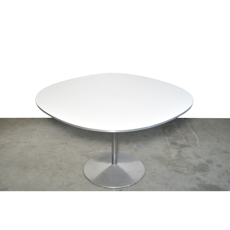 Vintage Round diningtable "supercircular" by Piet Hein & Bruno Mathsson for Fritz Hansen, Denmark 1970s