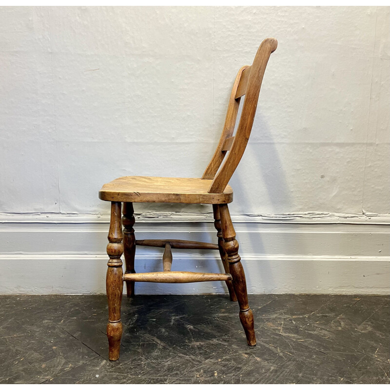 Vintage Victorian Wooden Kitchen Dining Chair 