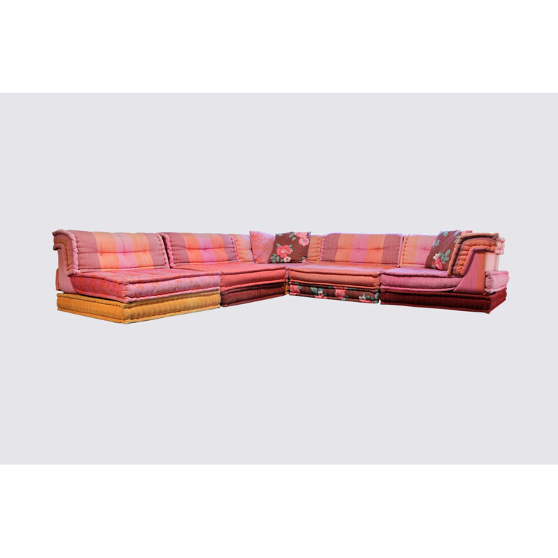Vintage Mah Jong sofa by Hans Hopfer for Roche Duoois