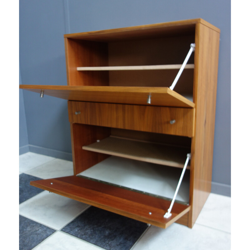 Vintage shoe cabinet in wood 1960s