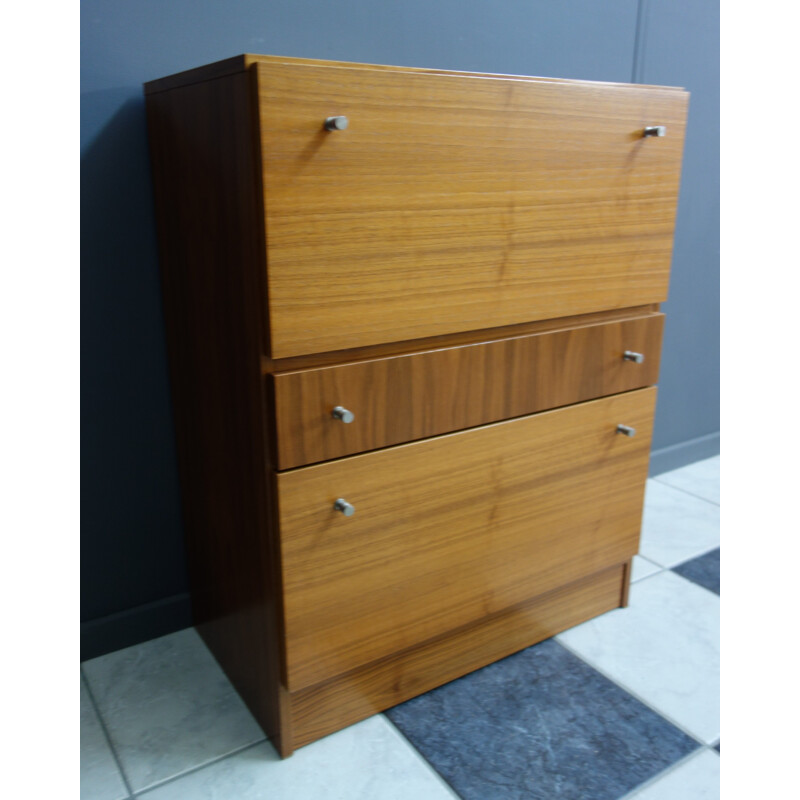 Vintage shoe cabinet in wood 1960s