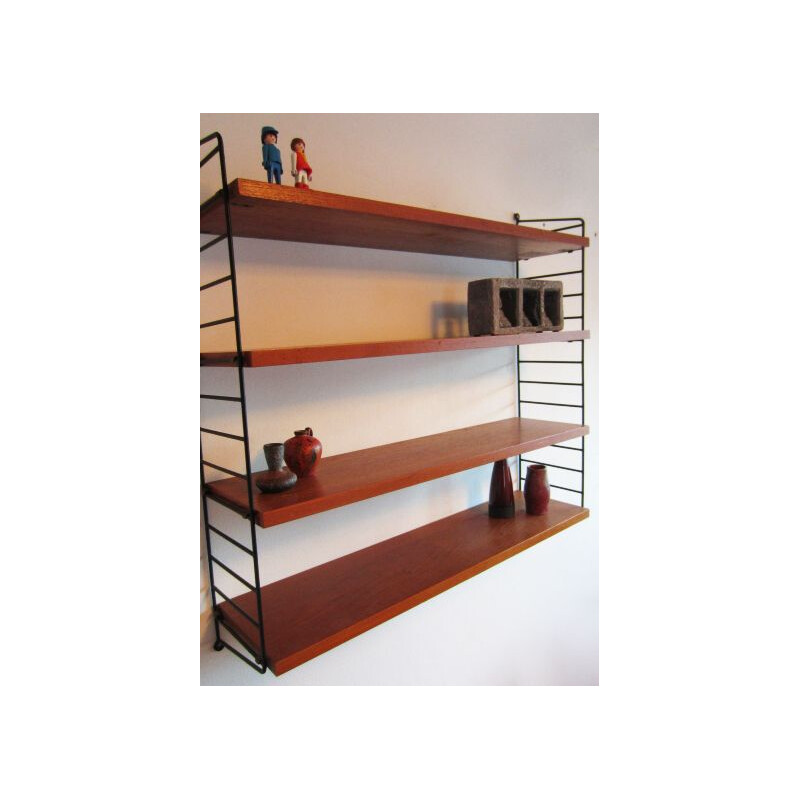 Etagère vintage modulaire bibliothèque de Katja et Nisse Strinning, Suède 1960