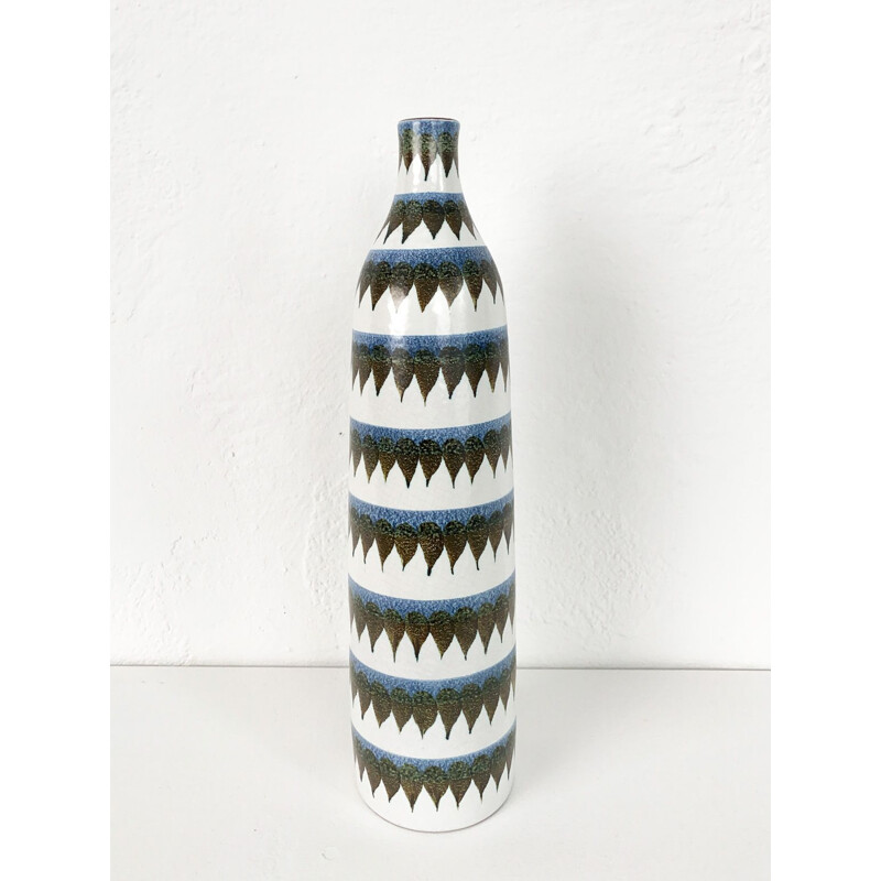 Vintage Vase Modell 189 aus Steingut Keramik von Stig Lindberg für Gustavsberg, Schweden 1950