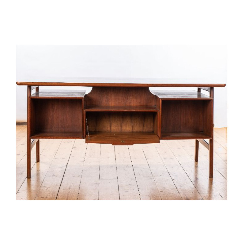 Vintage Model 75 Desk in Teak by Gunni Omann 1960s