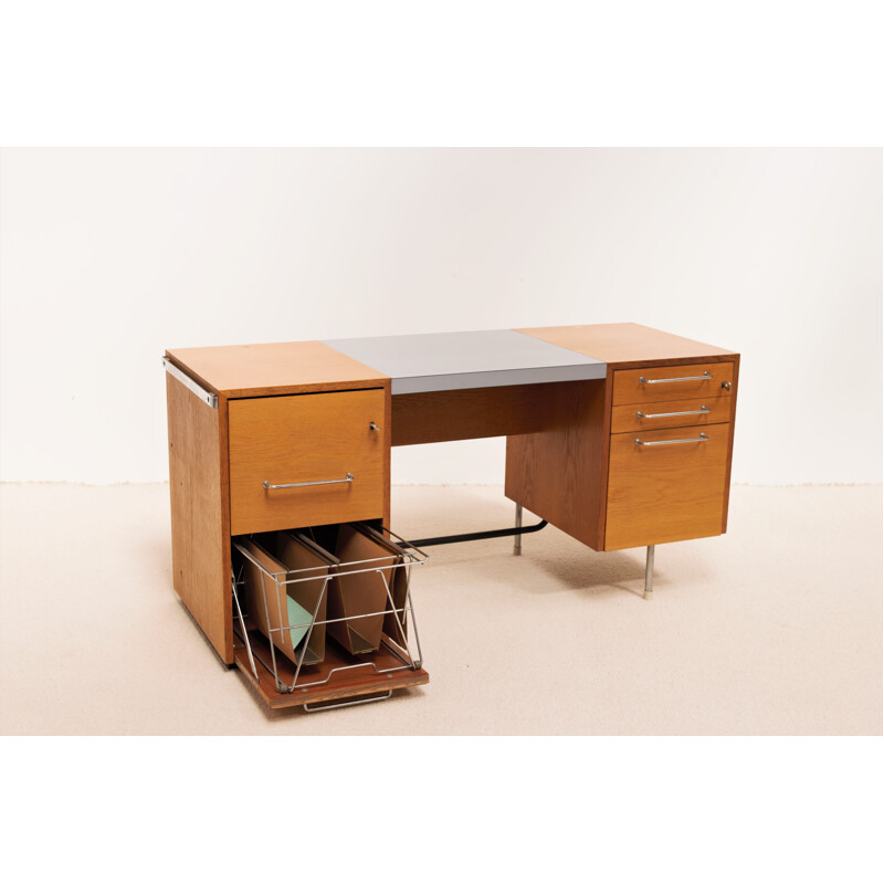 Vintage Velox oak desk