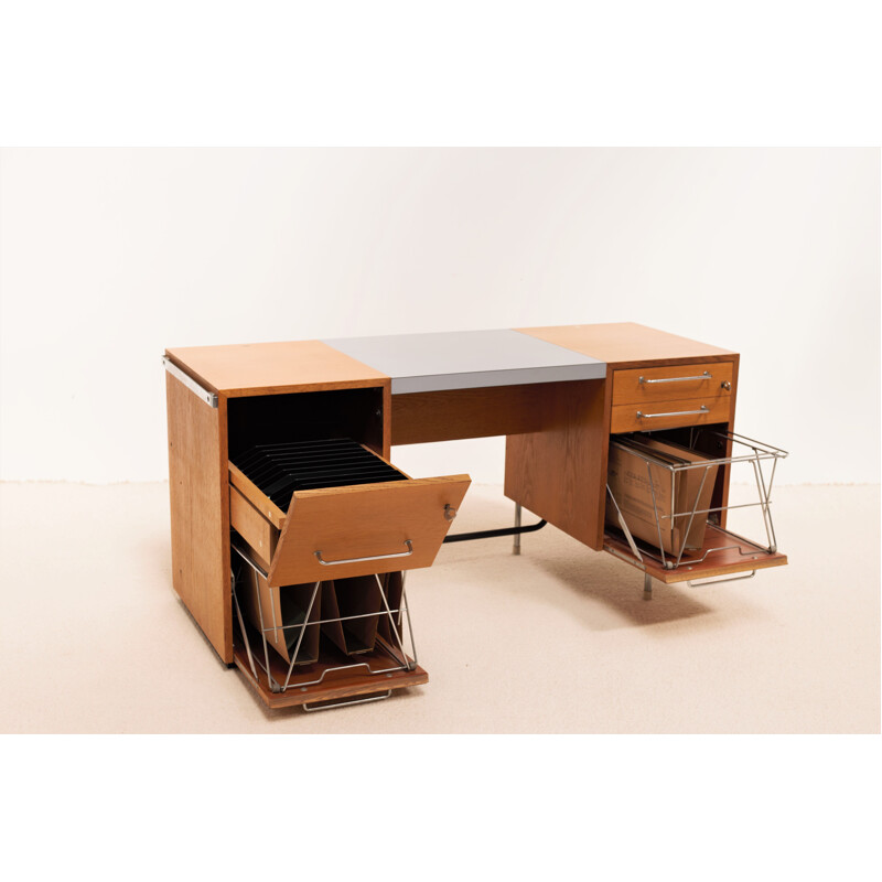 Vintage Velox oak desk