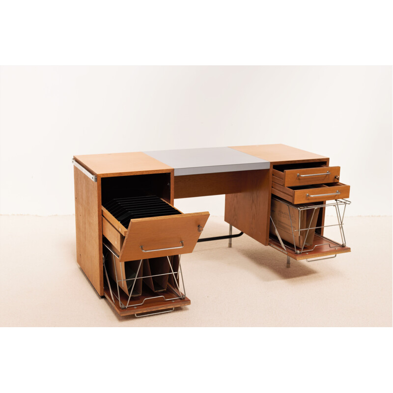 Vintage Velox oak desk