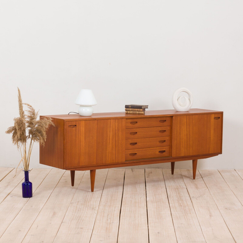 Enfilade vintage en teck par Clausen & Son, Danois 1960