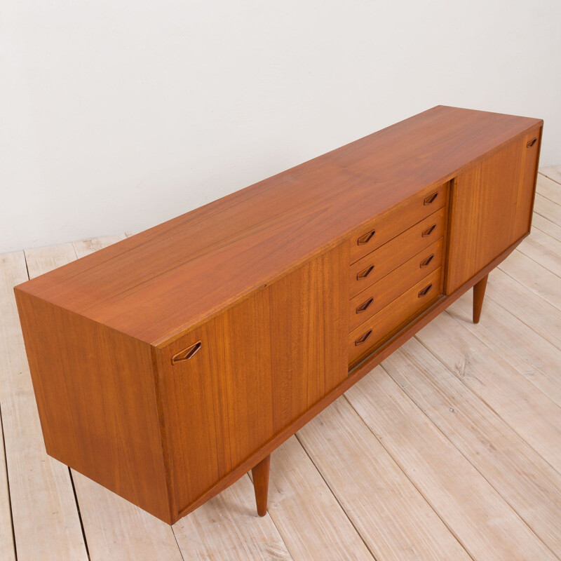 Vintage teak sideboard by Clausen & Son, Danish 1960s