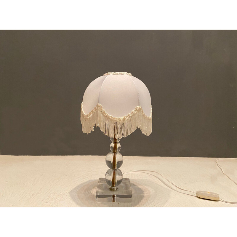 Lampade da tavolo in vetro vintage, 1970