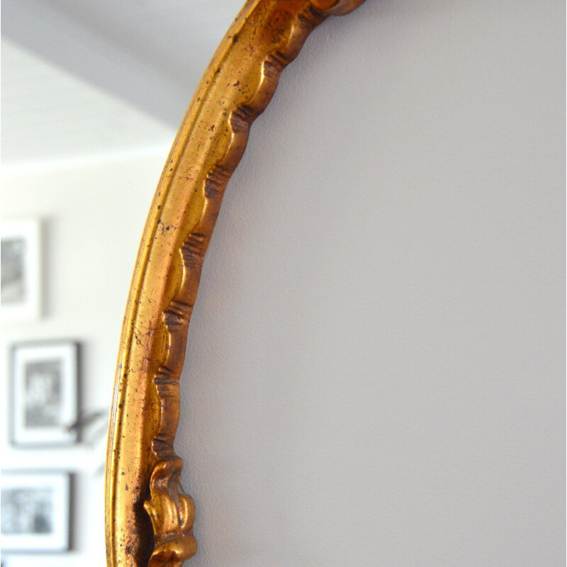 Large vintage baroque mirror 1970s