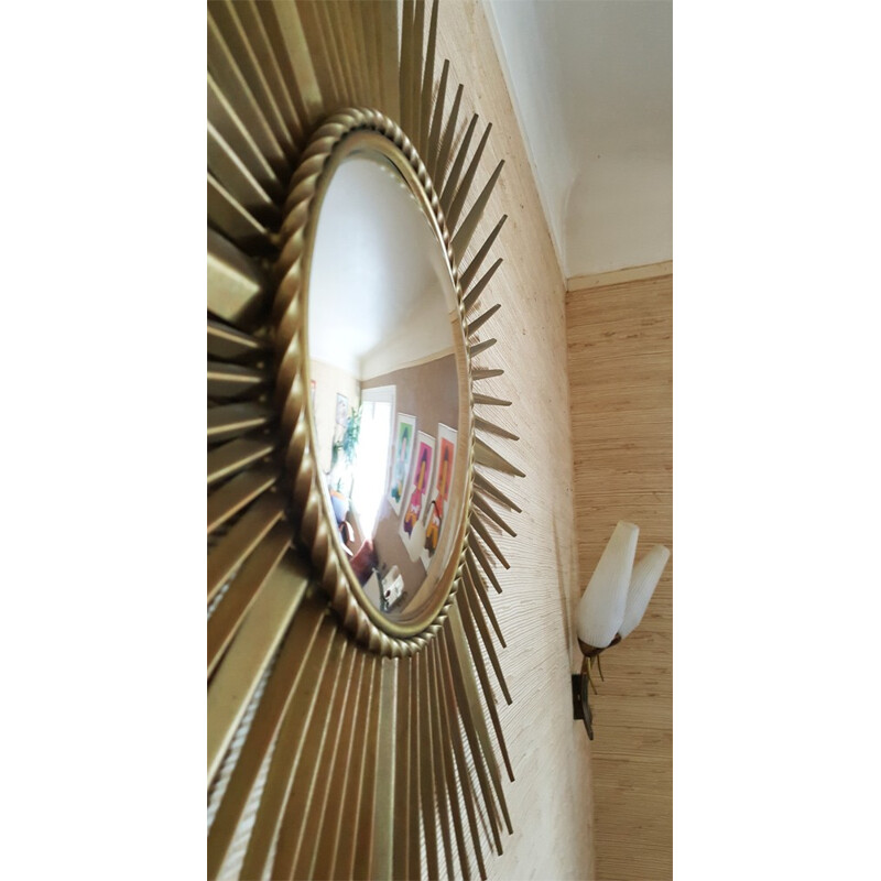 Miroir soleil oeil de sorcière Chaty vintage 1960 - 71 cm — Jolie Vieillerie