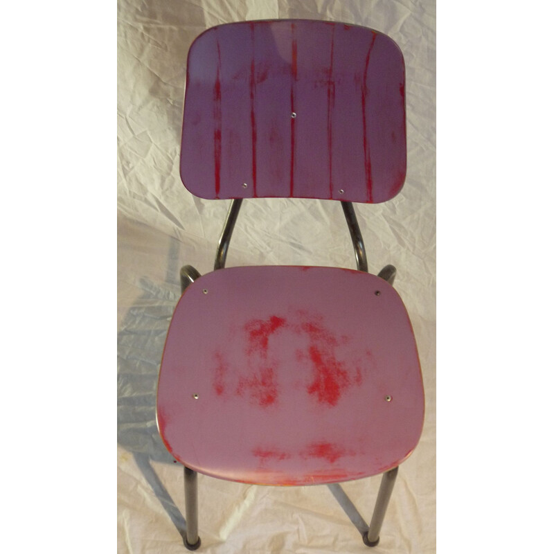 Paire de chaise vintage industriel 