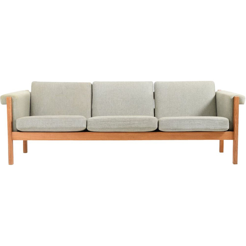 Sofa vintage GE-40 en chêne massif par Hans J. Wegner pour Getama